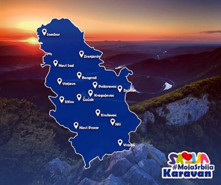 Karavan #MojaSrbija u 14 gradova